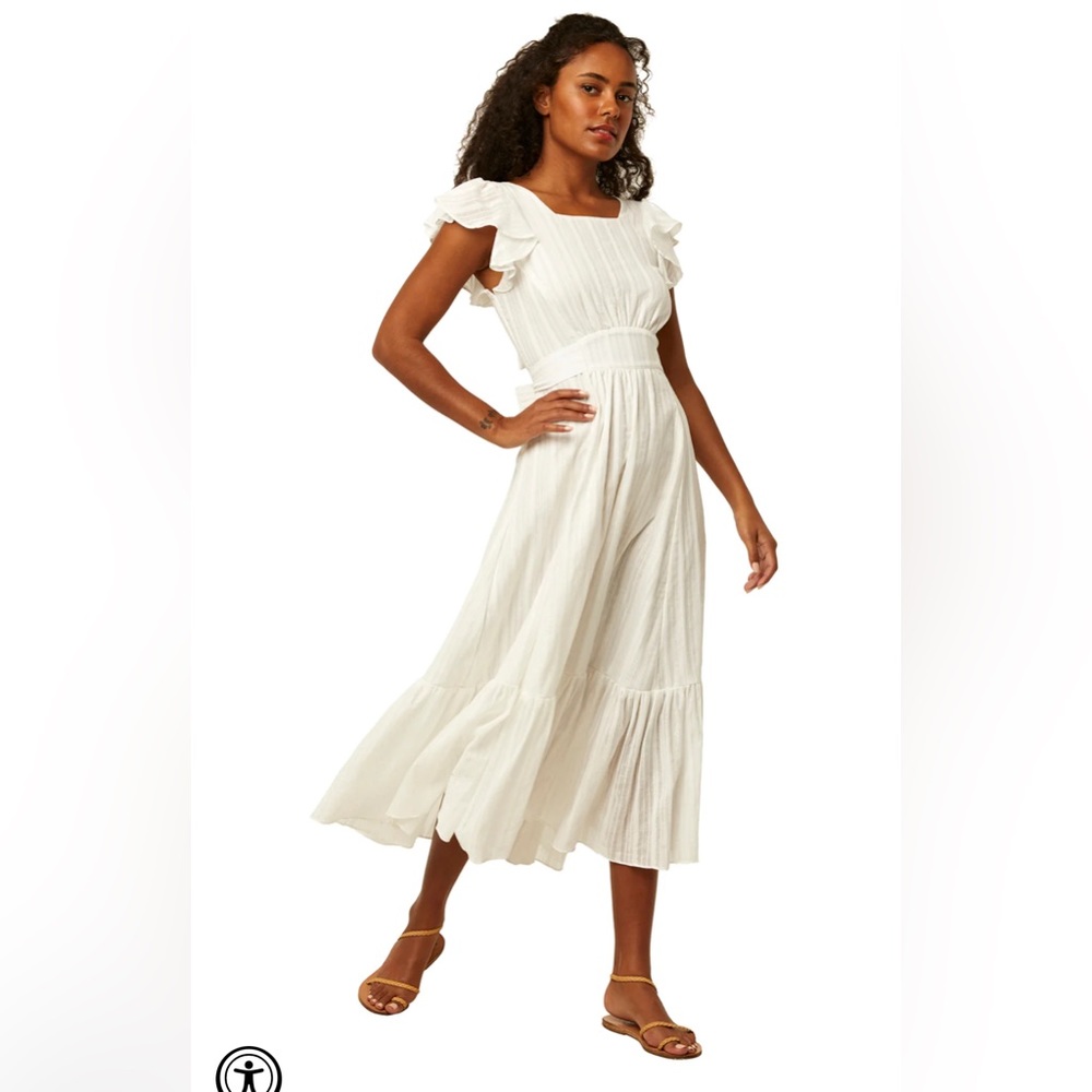 MISA Los Angeles Sarina Dress , Color White, Size L
